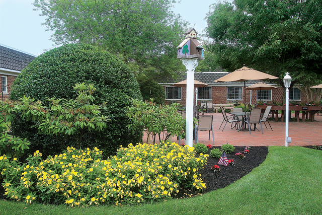 The inner garden and courtyard. (Credit: Barbaraellen Koch)