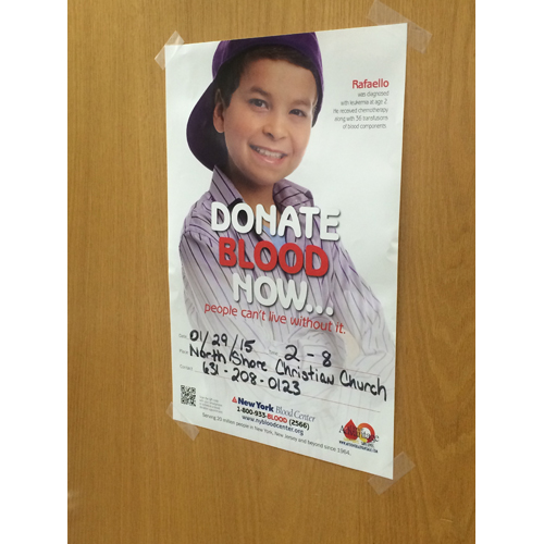 A blood drive is being held at North Shore Christian Church on Thursday. (Courtesy photo)