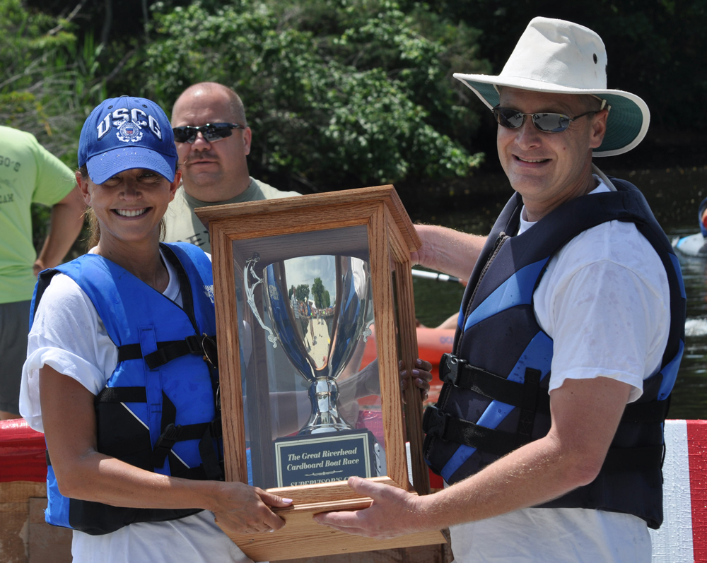 Southampton Town Supervisor Anna Throne-Holst beat her Riverhead counterpart Sean Walter for the third time in five years. (Credit: Grant Parpan)