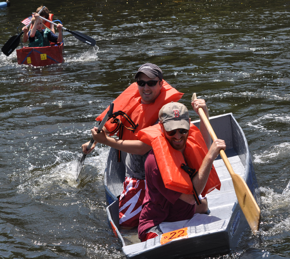 Riverhead News-Review team Joseph Pinciaro, managing editor, and Joe Werkmeister, web editor, placed second. (Credit: Grant Parpan)