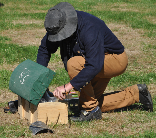 The firing of a cannon. (Grant Parpan)