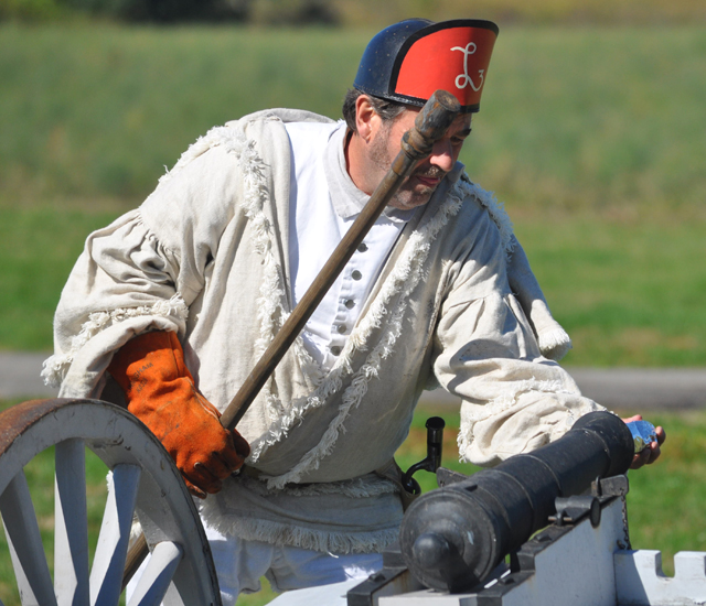 The firing of a cannon. (Grant Parpan)