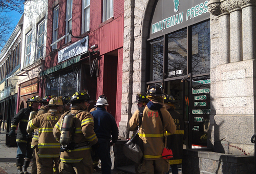 Fire at Minuteman Press in RIverhead