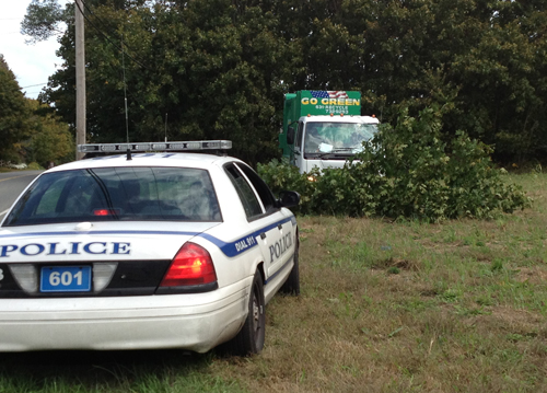 Aquebogue, Go Green Sanitation, Riverhead police