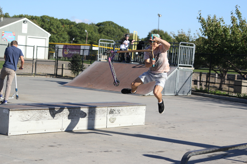 Professional scooter Gus Rymer, 17, of Southold.