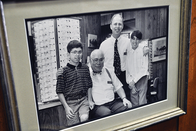 The Steiner clan in the 1990s. (From left) Jay, Sol, Jerry and Andrew.