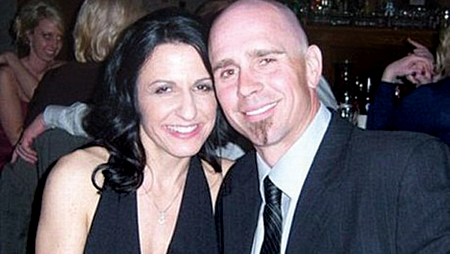 Anthony Hensley and his wife, Amy, in an undated photograph. (Credit: Facebook)