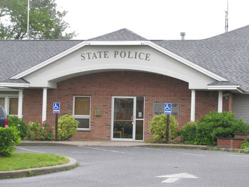 TIM GANNON FILE PHOTO | The state police barracks in Riverside.