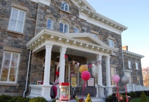 TIMES/REVIEW FILE PHOTO | The entrance to the historic Brecknock Hall mansion at the Peconic Landing retirement community property in Greenport.