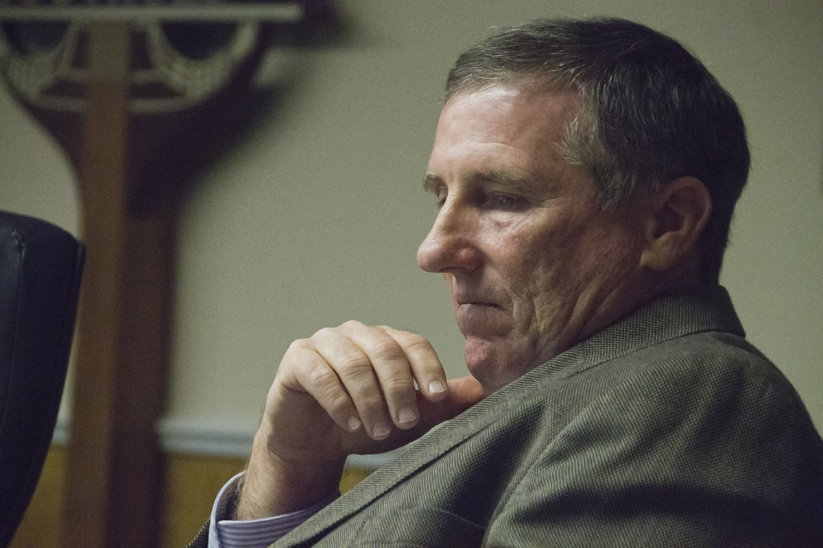 Councilman Jim Dinizio was the lone member of the Town Board to vote against a tree fund fee. He said the new law gave too much discretion to the Planning Board. (Credit: Paul Squire)