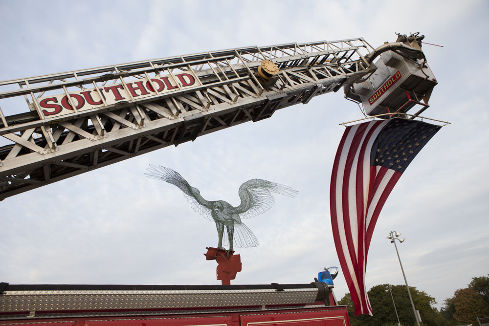 A Sept. 11 memorial service was held in Peconic Thursday night. (Credit: Katharine Schroeder)