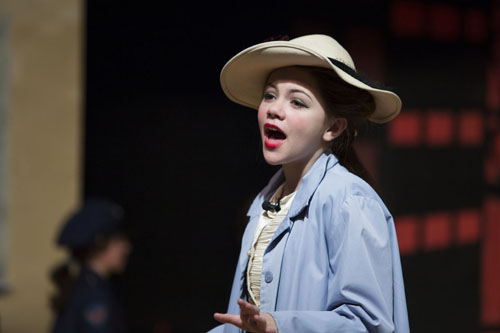 KATHARINE SCHROEDER FILE PHOTO | Shelby Dufton playing Grace duirng Cutchogue East Elementary School's performance of Annie.