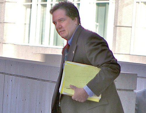 JENNIFER GUSTAVSON FILE PHOTO | Former Mattituck teacher Anthony Claudio leaving court during the trial last fall.