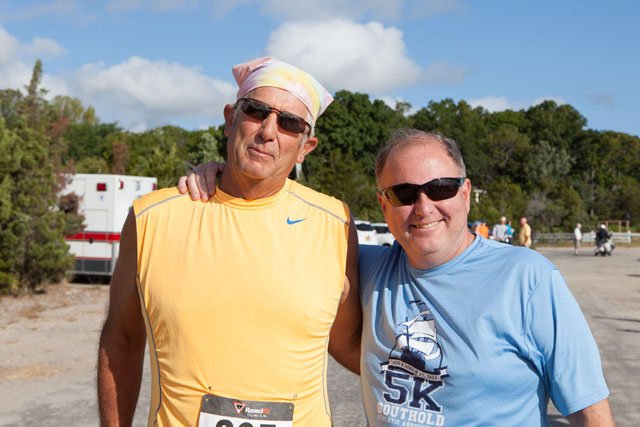Pals Gary Rempe and John Crean of Southold.