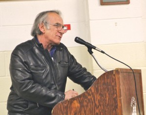 FILE PHOTO | Bill Swiskey speaking at a Village Board meeting.