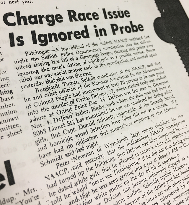 Carlos Dejesus race charge