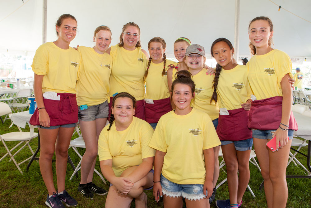 Some of the young volunteers. (Credit: Katharine Schroeder)