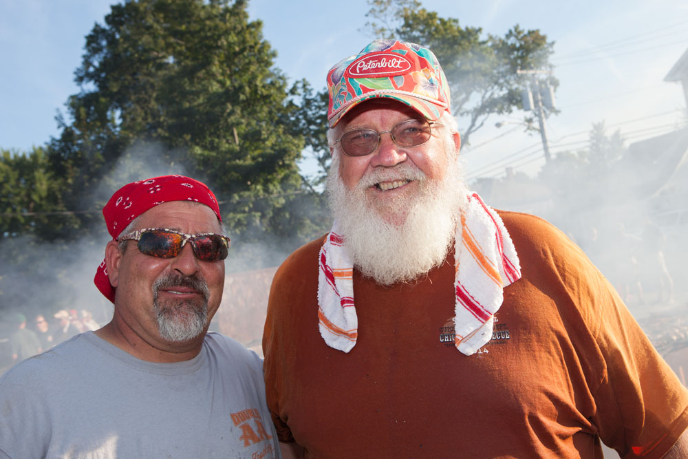 Henry Romanowski, left, with Ev Glover. (Credit: Katharine Schroeder)