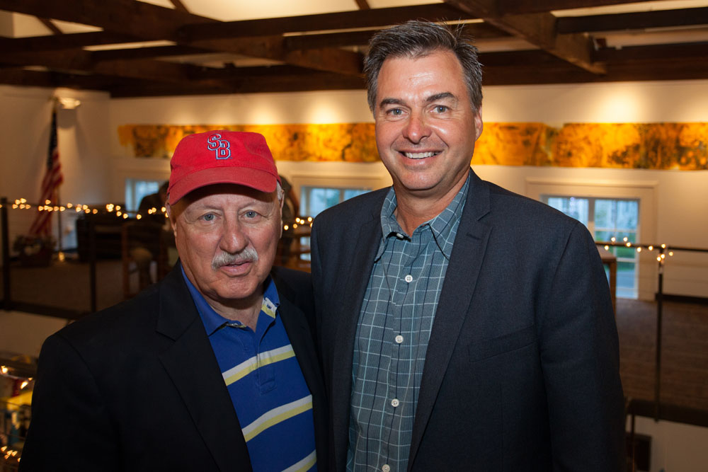 Senator LaValle with county legislator Al Krupski. (Credit: Katharine Schroeder)