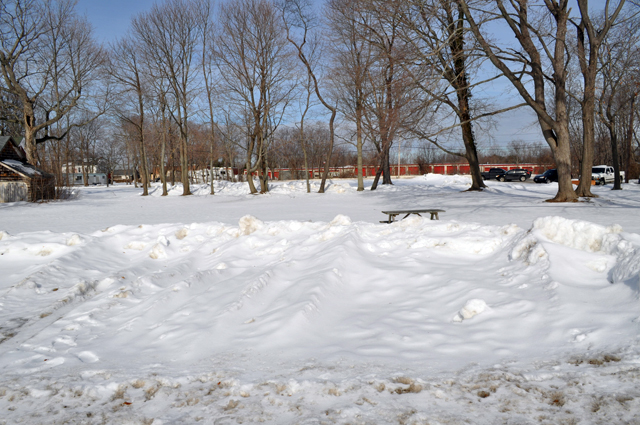 Southold Town is exploring the option of adding a $3 million courthouse building behind Town Hall. (Credit: Grant Parpan)
