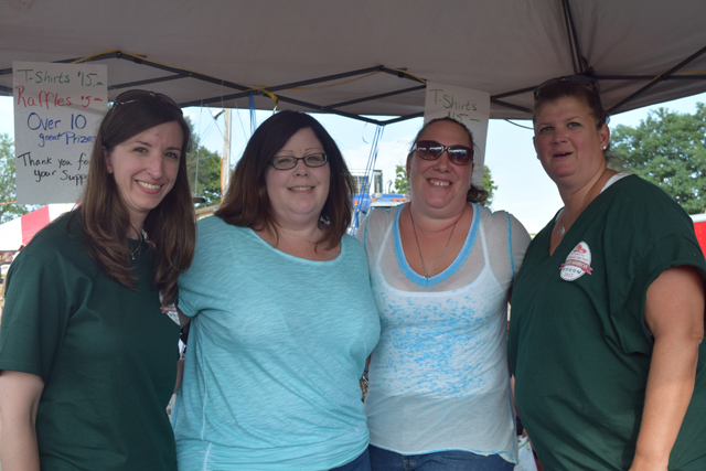 Lauren McCaffery, Jen Newhouse, Tonya Witczak and Patty Burns, all of Cutchogue. (Credit: Vera Chinese)
