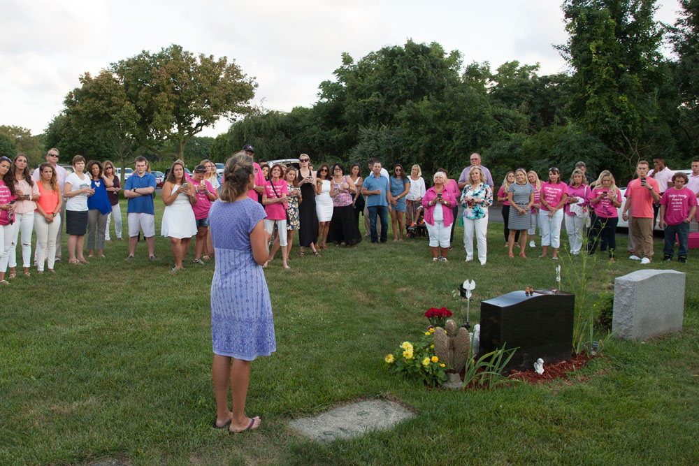 Prudence Heston of Salt Air Farm talks about the dove release.