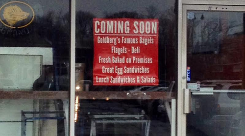 RACHEL YOUNG PHOTO | Goldberg's Famous Bagels is scheduled to open at the Mattituck Shopping Plaza at the site of the former North Fork Bagel Co.