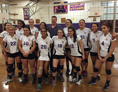 Greenport/Southold following its five-game playoff victory over Port Jefferson on Monday. (Credit: Bob Liepa)