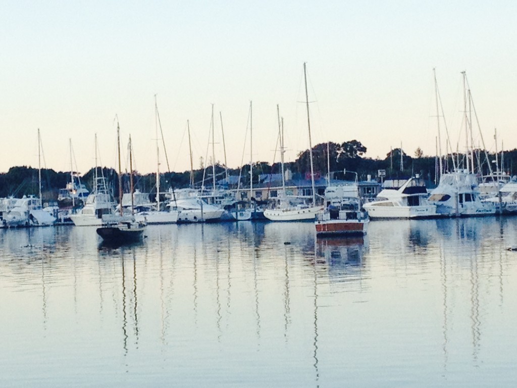 A view of Peconic Bay from Sterling Street in Greenport. (Credit: Rachel Young)