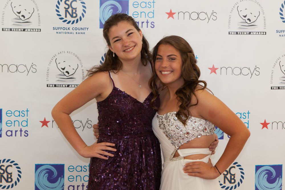 Megan Kelly and Jessica Nicholson from Riverhead High School. (Credit: Katharine Schroder)