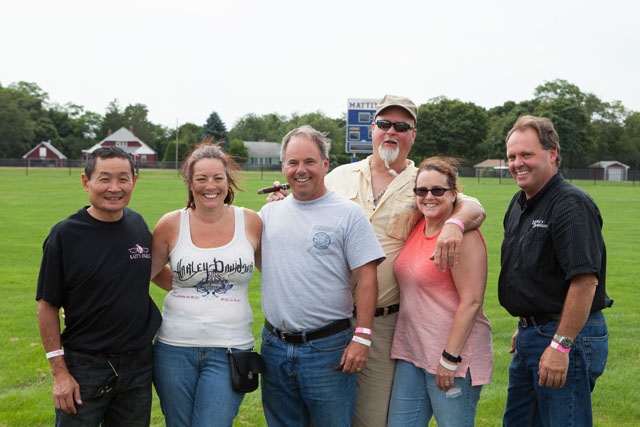 A group of friends enjoyed the poker run together. (Credit: Katharine Schroeder)