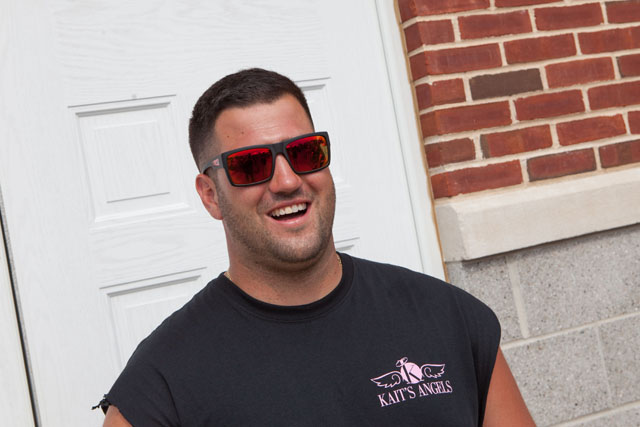 Joey Macari won best hand, but donated his prize back to Kait's Angels. (Credit: Katharine Schroeder)