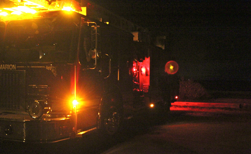 The East Marion Fire Department assisted in the search at Truman's Beach in Orient Wednesday night. (Credit: Jen Nuzzo photos)