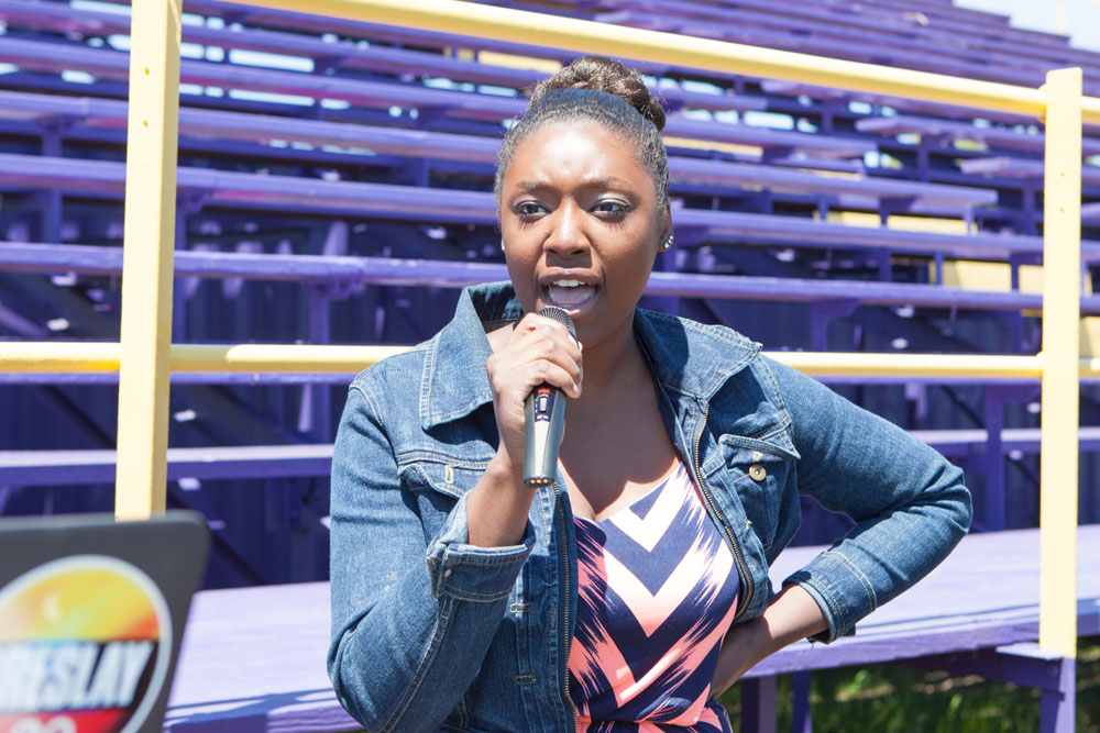 MeMe Lawrence sang at the event. (Credit: Katharine Schroeder)