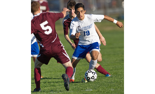 GARRET MEADE FILE PHOTO | Mattituck junior forward Kaan Ilgin has received a flood of honors recently, not the least of which was being named an All-Region player.