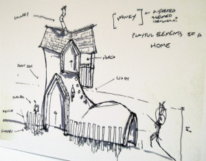 A conceptual drawing from architect Jake Gamberg. 
