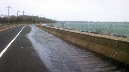Orient Causeway breached at 10 a.m
