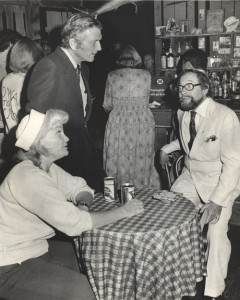 Peg Murray with playwright Tennessee Williams (right) in his play 'Small Craft Warnings' in the early 1970s.