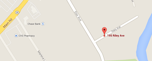 Police executed a search warrant at a home on Riley Avenue in Mattituck Thursday. (Credit: Good Maps image)