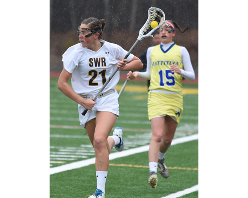 Shoreham-Wading River lacrosse player Erin Triandafils 040216