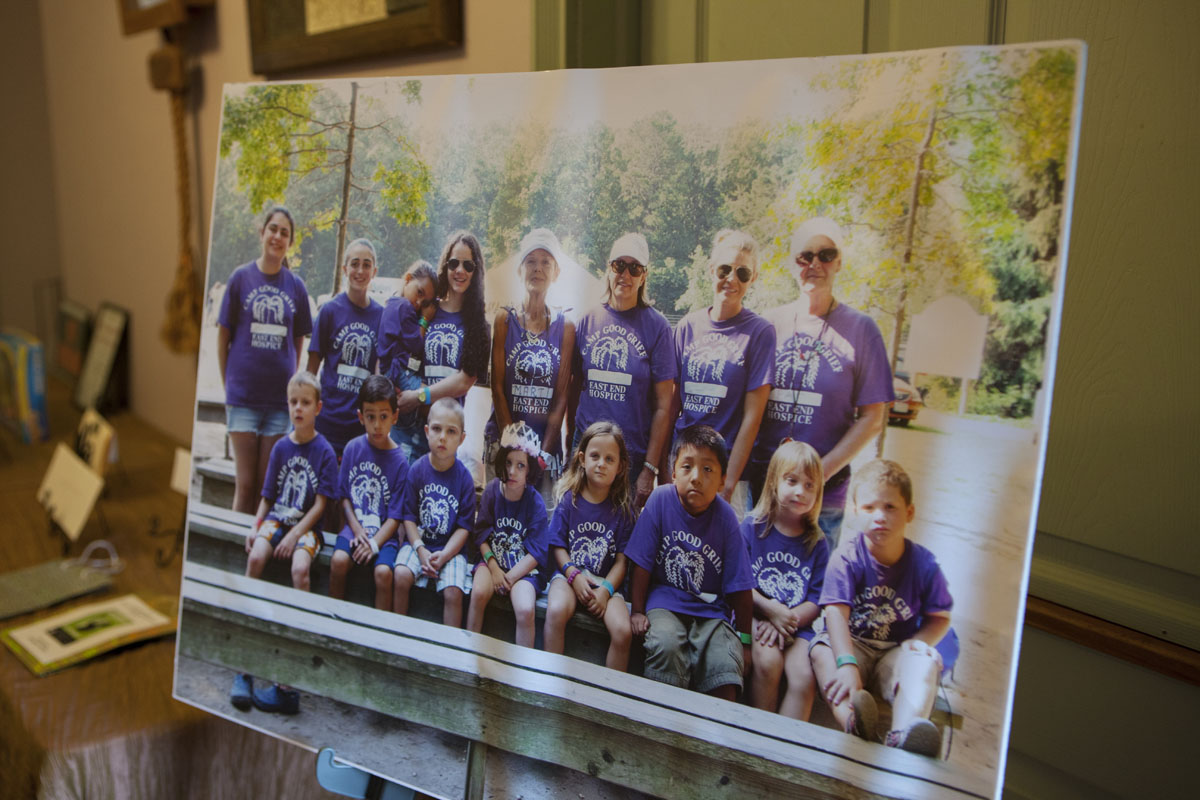 A photo of some of the kids and counselors at Camp Good Grief. (Credit: Katharine Schroeder)