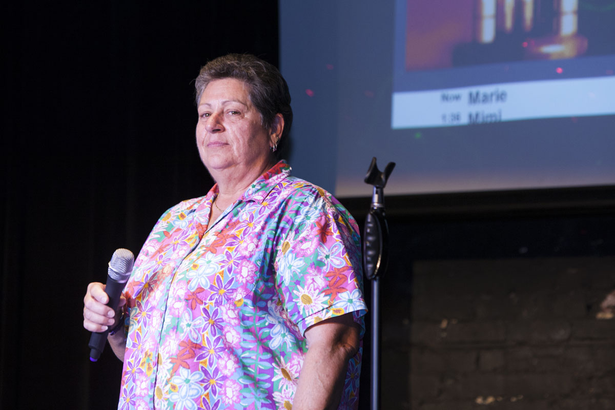 Marie Davis finishes up