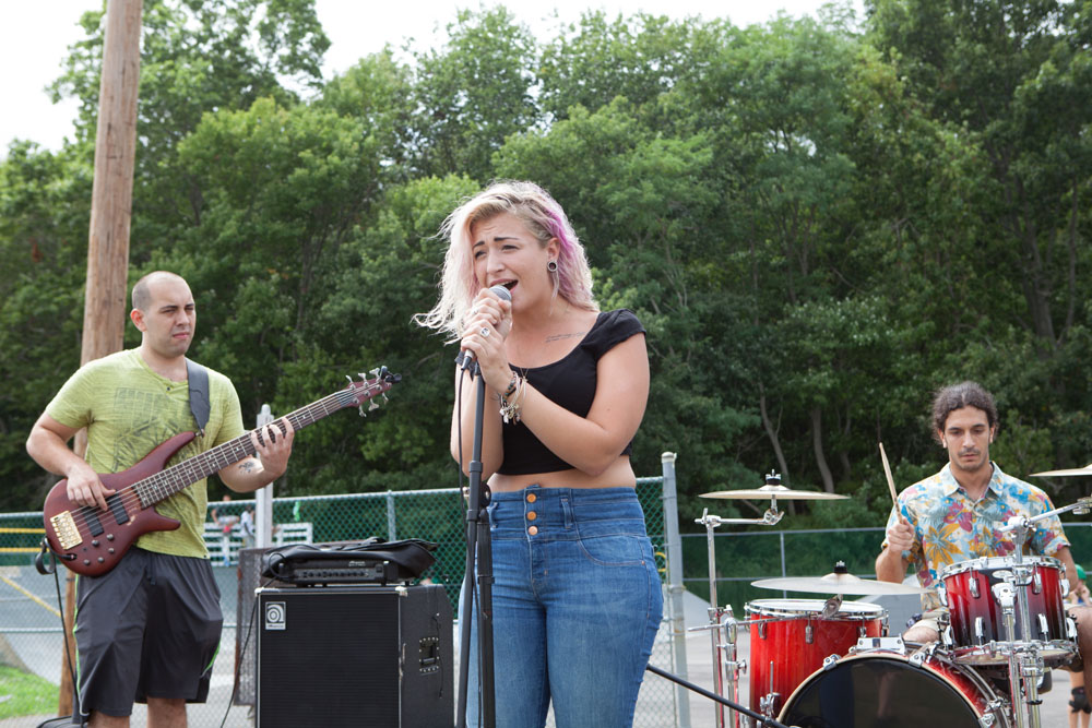 The festival featured live music from several bands.