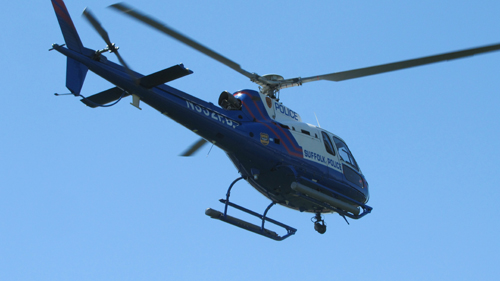 A Suffolk County police helicopter. (Credit: Grant Parpan, file)