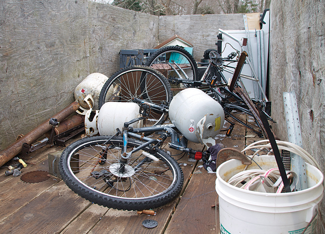 If you come across some scrap metal like this follow these tips. (Credit: Cyndi Murray)