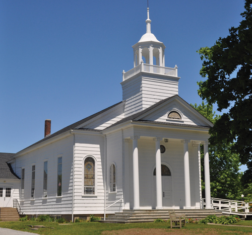 The United Methodist Church in Cutchogue, built around 1928, went on the market last year. (Credit: Cyndi Murray)