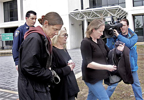 Ms. Stulsky leaving court last year. (Credit: Barbaraellen Koch, file)