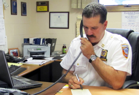 Martin Flatley was appointed as Southold Town's police chief in 2011. 