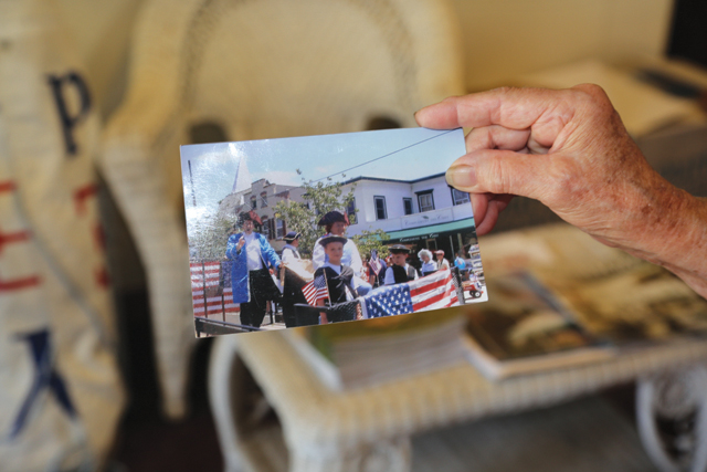 A picture of a Thomas Jefferson float from a previous parade. The themed float will make an appearance in Monday's festivities. (Credit: Nicole Smith)