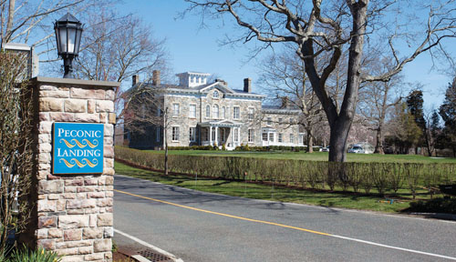 The entrance to Peconic Landing in Greenport. (Credit: Katharine Schroeder)